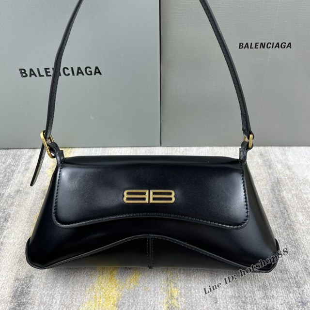 Balenciaga專櫃2022爆款XX系列腋下包 巴黎世家平紋黑肩背女包 fyj1261